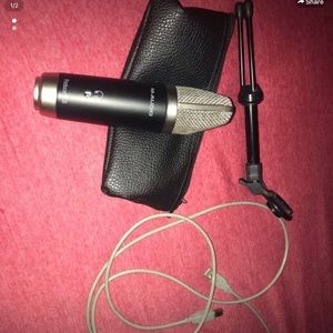 Audio microphone USB black